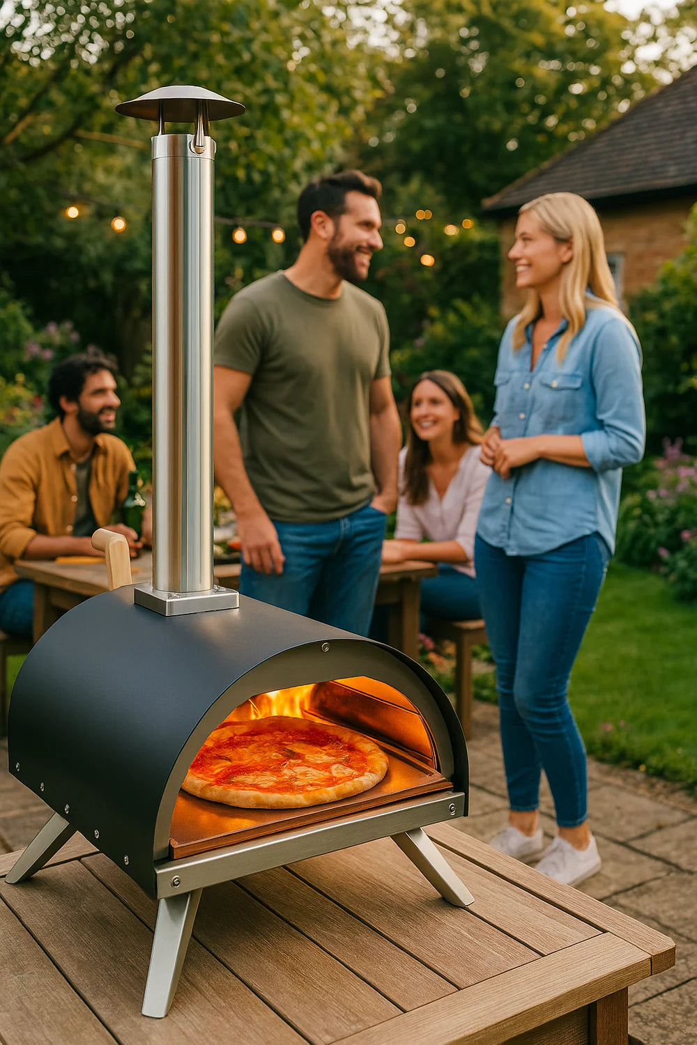 Alfresco Ember Wood Fired Pizza Oven & Peel