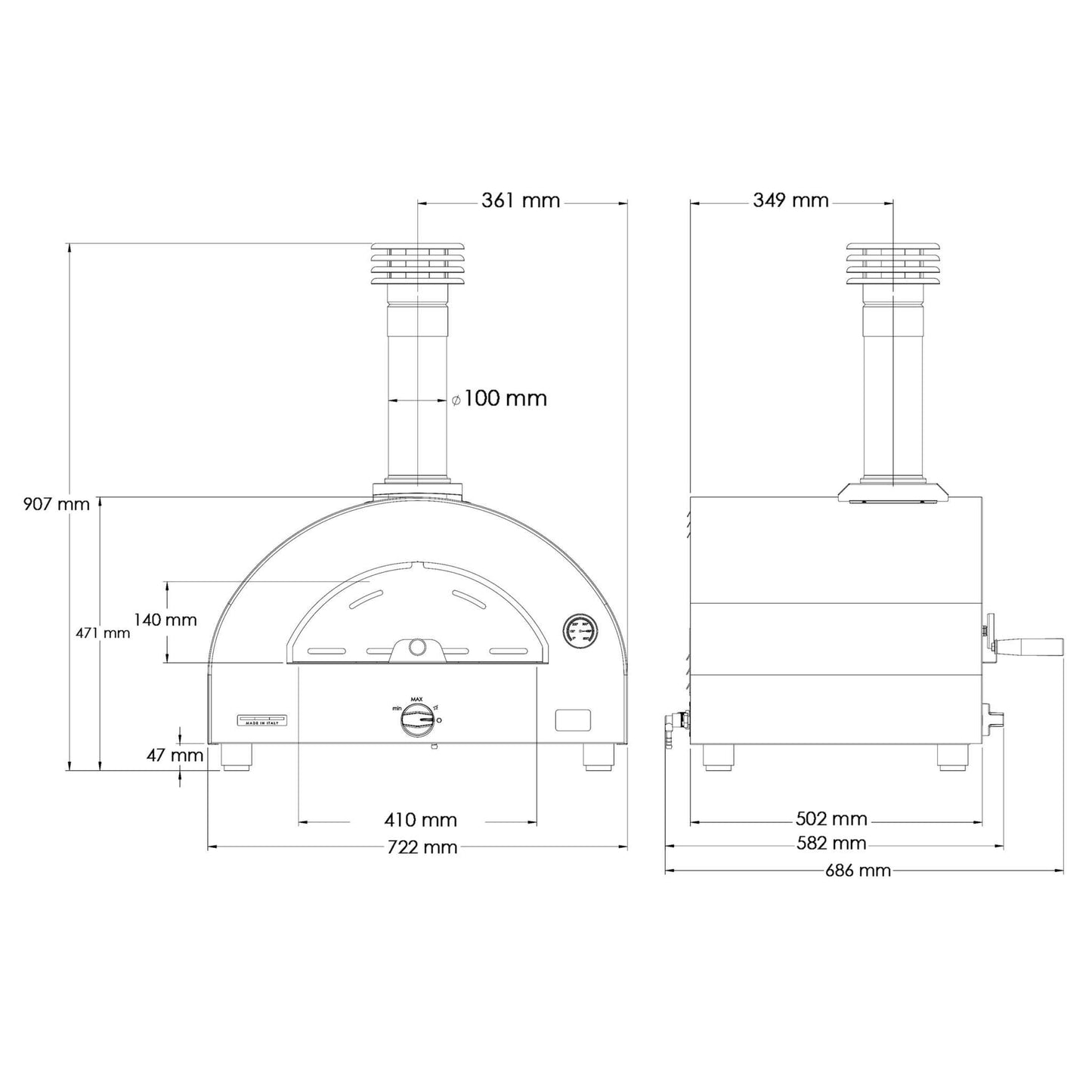 Clementino Gas Powered Pizza Oven