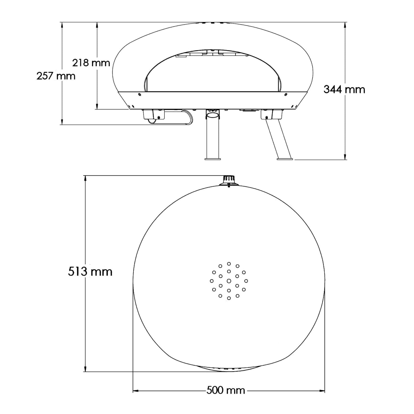 Clementi Crosti Portable Electric Pizza Oven + Peel & Heat Gun